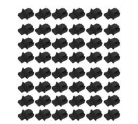 OHPHCALL 50pcs Silicone Dust Plug Cover for Ethernet Port and Rj45 Female Jack, Black Network Cable Hole Plug with Easy Installation and Organized Protection for School and Enterprise