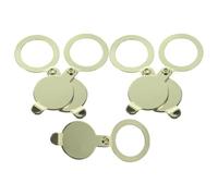 OHPHCALL 5pcs Copper Peephole Cover for Apartment Door Security with Easy Installation and Enhanced Home Safety Door Viewer Back Cover Protector for Household Front Privacy