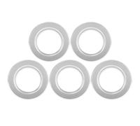 OHPHCALL 5PCS Parrot Nest Anti-bite Rings Hole Protectors for Birds Breeding Boxes Wear-resistant Bird Nest Box Accessories Silver