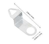 OHPHCALL 5pcs Silver Metal Clock Movement Hooks Universal Clock Replacement Parts Compatible with Battery Operated Movements