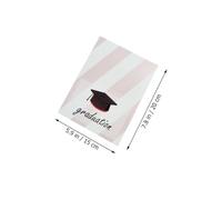 OHPHCALL 6 Sets Graduation Card Graduation Congrats Cards Ivory Board Creative Doctoral Cap Design Write Blessings Graduates