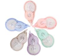 OHPHCALL 6pcs Back to School Correction Tape Set for Students, Convenient White Writing Correction Tapes with Strong Adhesive and Dual Gear Construction for Office and Letter Diaries
