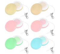 OHPHCALL 6pcs Macaron Phone Screen Cleaner Cloths Silicone and Pp Material, Washable and Reusable Lens Wiping Tool for Delicate Surfaces and Eyeglasses Cleaning Random Color