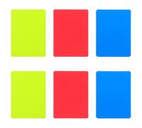 OHPHCALL 6pcs Red Yellow Judge Card Football Official Soccer Cards Game Referee Judge Soccer Sports Official Referee Accessories Yellow Pvc