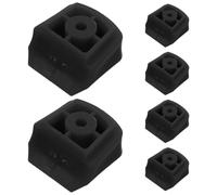 OHPHCALL 6pcs Roller Skate Brake Pads Replacement Toe Stops Rubber Non-slip Accessories for Inline Skate with Grip Upgrade and Enhanced Safety Black