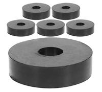 OHPHCALL 6pcs Rubber Vibration Damping Pads for Air Conditioners and Refrigerators with Stabilizing Feet and Cushioning Support, round Shape for Electrical Repair and Industrial Use, Easy