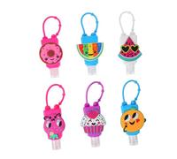 OHPHCALL 6pcs Silicone Filling Bottles Cartoon Travel Bottles Dispensers for Liquid Containers Hand Travel Squeezy Random Color