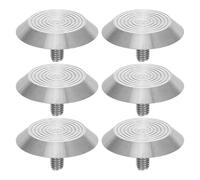 OHPHCALL 6pcs Stainless Steel Tactile Indicators Tactile Markers Silver Safe Guidance Road Signs for Visually Impaired Individuals in Airports and Public Spaces