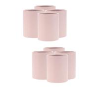 OHPHCALL 8 Pcs Hug Bucket Round Vase Packaging Floral Vases for Centerpieces Bouquet Holder Bride Bouquets for Wedding Round Cardboard Boxes Cylinder Round Favor Boxes Paper Pink