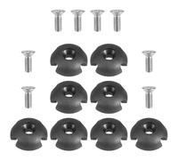 OHPHCALL 8 Sets Kayak Line Guide Canoe Rope Buckle Plastic Quick Installation Longterm Durability with Screws for Marine Activities Water Sports Accessories