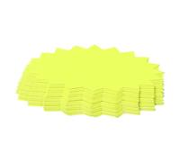 OHPHCALL 80pcs Yellow Paper Price Tags for Necklace and Ring Easy to Use Clip-on Price Display Papers for Retail Sale and Advertising for Shop Pricing