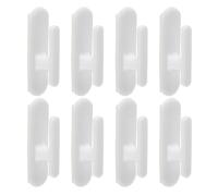 OHPHCALL 8pcs Blind Rope Cleat Curtain Rope Cleat Blind Cord Hook 2.75x0.98x0.79inch Premium Plastic Material Adhesive No Stain Design Stylish Simple for Office and Classic Themed Rooms