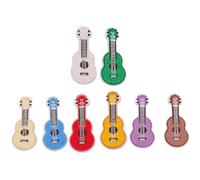 OHPHCALL 8pcs Guitar Embroidered Patches DIY Sewing Appliques for Clothes Coat Decoration Self-Adhesive Colorful Music Instrument Cloth Stickers for Jackets Backpack