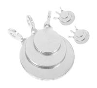 OHPHCALL 9Pcs Stainless Steel Shooting Targets Set 2Cm, 3Cm, 4Cm Plates for Hanging Metal Training Practice in Archery and Shooting Sports