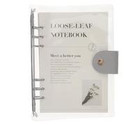 OHPHCALL A5 Pvc Loose-leaf Notebook Refill with Horizontal Lines, Detachable Binder for Portable Office Notepad and Daily Household Planner