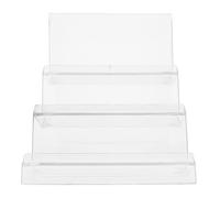 OHPHCALL Acrylic Desktop Display Stand Multi-level Storage, Resistant to Dirt Wallet Holder Rack for Home and Mall Use, Three Layer Desk Organizer for Jewelry and Books