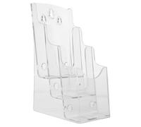 OHPHCALL Acrylic Office File Rack Stand for Organizing Reports and Books, Easy to Move Wall Mount Pamphlet Holder for Office Workers