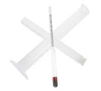 OHPHCALL Alcohol Hydrometer and 100ml Plastic Graduated Cylinder Set, Three-Scale Density Meter for Liquor, Wine Making and Home Brewing, Fermentation Testing Alcohol Measuring Tool