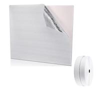 OHPHCALL Aluminum Attic Insulation Cover with Air Leakage Prevention and Trim to Fit Features White Attic Fan Seal Cover for Installation in Windows or Doors