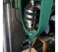 OHPHCALL Bench Drill Mortise Converter Attachment with Tenon Conversion Tool, Mortising Machine Accessory for Precision Square Hole Drilling, Compatible Mortise and Tenon Tools