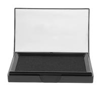 OHPHCALL Black Ink Pad Lightweight Plastic Stamping Pad with Smooth Surface Box for Finance and Office Use Portable Multipurpose Inkpad for Calligraphy and Painting