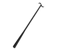 OHPHCALL Black Plastic Dressing Aid Stick with Long Handle Featuring Creative Design for Convenient Shoe and Sock Removal for Elderly and Disabled Individuals