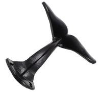 OHPHCALL Black Whale Tail Hook Iron Wall Hook Decor Simple Structure Design Practical Usage Easy to Store for Home Storage and Organization