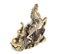 OHPHCALL Brass Chinese Zodiac Horse Statue 2026 Mini Feng Shui Horse Figurine for Desk Decor and Car Dashboard, Resists Oxidation with Prosperity and Success Features