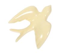 OHPHCALL Ceramic Bird Wall Adornment Decorative Wall Hanging Sculpture for Dining Room Beige Colour Beautiful Texture Pattern