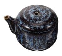 OHPHCALL Ceramic Ink Dropper for Chinese Calligraphy and Brush Painting, Black Water Container with Delicate Design, Versatile Usage for Ink Grinding and Art Supplies