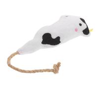 OHPHCALL Cow Shaped Catnip Plush for Kitten and Pet Cat Squeaky Interactive Cat for Indoor Play for Chewing Biting and Chasing to Keep