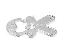 OHPHCALL Creative Beer Opener Magnetic Bottle Opener in Gingerbread Man Shape with Stainless Steel Material and Stable Function for Festive Beer Season Holiday Gatherings