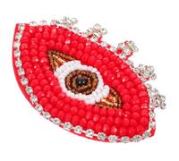 OHPHCALL Creative DIY Clothing Patch with Beaded Crystal Eye Design for Garments and Bags, Delicate Cloth Material, for Clothes Decoration and Covering Holes Or Scars Assorted Style