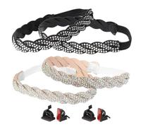 OHPHCALL Detachable Elastic Shoe Straps and Beautiful Design 4pcs for High Heels with Pu Material and Anti- Feature for Women’s Daily Life Use