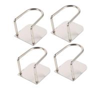 OHPHCALL Digital and Electronic Wall Mounted Bathroom Scales for 4pcs Bathroom Scale Holder No-drill Adhesive Bracket Stainless Steel Space Saving Weight Support Rack for Shower