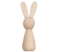 OHPHCALL DIY Blank Wooden Peg Doll Mini Rabbit Figure Unfinished Synthetic Material for Painting and DIY Graffiti for Room Decoration and Craft Projects