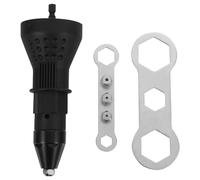 OHPHCALL Electric Rivet Adapter Drill Attachment Portable Black Plastic Insert Nut Hand Tool for Cordless Drill Efficient Use in Electrical Air Conditioning and Production