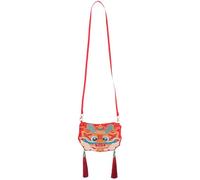 OHPHCALL Embroidered Dragon Year Crossbody Bag for Women with Adjustable Strap, Cute Chinese Style Shoulder Purse, Lightweight Handbag Suitable for Daily Use and Festivals