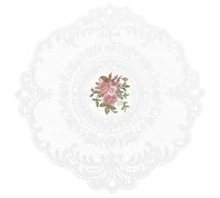 OHPHCALL Embroidery Plate Pad Cup Mat Retro Style Bright Colors Selected Cotton Cloth Material Easy to Carry Practical Design for Kitchens and Hotels