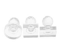 OHPHCALL Eyeshadow Powder Press 3pcs Plastic Mold Stamper with Rectangle and Round Shapes, Suitable for Blush and Eyebrow Powder on Business Trips