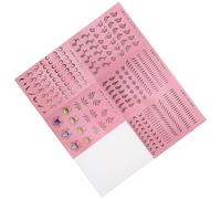 OHPHCALL Face Painting Stencils Set for 5pcs Hollow Face Drawing Templates 6pcs Reusable Facepaint Practice Boards for Beginners and s