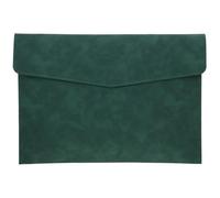 OHPHCALL Faux Leather File Organizer Faux Leather Folder 13.05x9.35x0.63in Portable Document Storage Portable Documents Bag for Business Professional Office Worker