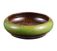OHPHCALL Flower Pot with Drainage Hole Artistic Succulent Planter Retro Ceramic Practical Green Plant Container for Office and Table Decoration