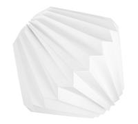 OHPHCALL Foldable Paper Lantern Shade with Origami Design, White Nordic Style Lamp Shade Made of Paper and Iron, Versatile Use for Dining Rooms and Bars, Simple and Fashionable Ceiling