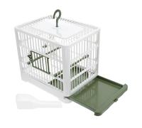 OHPHCALL Foldable Parrot Travel Cage Lightweight Bird Carrier with Stand Portable Small Bird Flight Cage for Parakeets and Parrots Easy to Transport and Clean for Travel