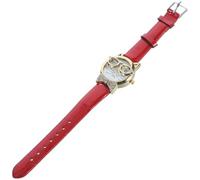 OHPHCALL Funny Cat Face Wristwatch for Women Cartoon Quartz Analog Watch with Breathable Strap Simple Chic Design Suitable for Daily Wear and Office Cute Novelty Wrist Decor