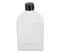 OHPHCALL Glass Cell Culture Flask with Exceptional Clarity with Silicone Stopper and Threaded Cap, 200ml Glass Bottle Airtight Sealing for Laboratory Use and Pharmaceutical Development