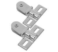 OHPHCALL Glass Door Pivot Hinges Zinc Alloy Metal Hinge Secure Versatile Application for Bathroom and Home Use Silver Finish