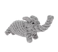 OHPHCALL Hand Knitting Teeth Cleaning Elephant Shape Dog Chewing Made of Sturdy Cotton Rope, Bite-proof and Facilitates Training Pet Chew for Dogs and Puppies