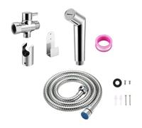 OHPHCALL Handheld Bidet Sprayer Kit with Adjustable Water Output and Sturdy Stainless Steel Construction, 7/8 Spray Nozzle Set for Home Use Bathroom Sprayer Attachment